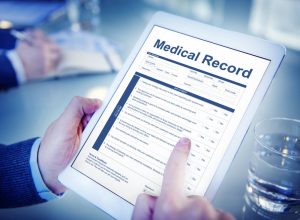 patient filling online consultation form