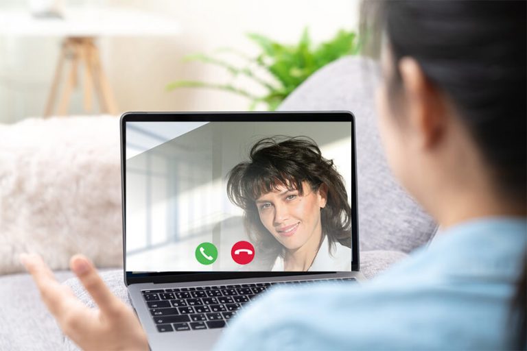 Online facial consultation with Dr Fern